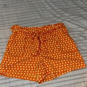 Orange dressy shorts